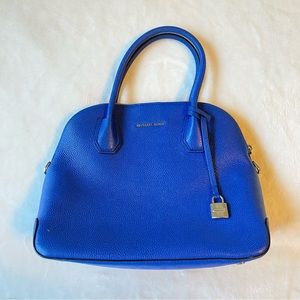 Blue Michael Kors Medium Dome Satchel